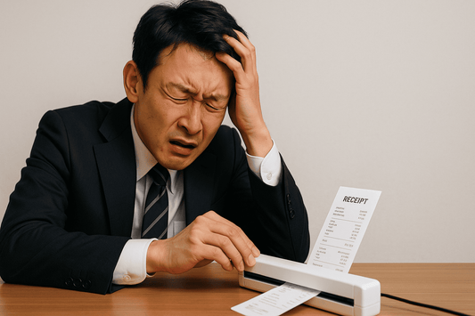【電子帳簿法対応】レシートスキャナーで失敗しない選び方｜紙詰まりゼロ・置くだけ1秒の最新管理術