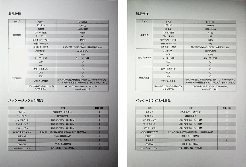 ET16 Plus / ET18 Pro / ET24 Proの製品詳細｜CZUR JAPAN | CZUR Japan